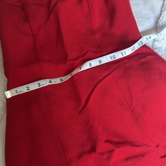 Vintage Hugo Buscati Silk Red Sheath Mini Dress - Picture 8 of 9